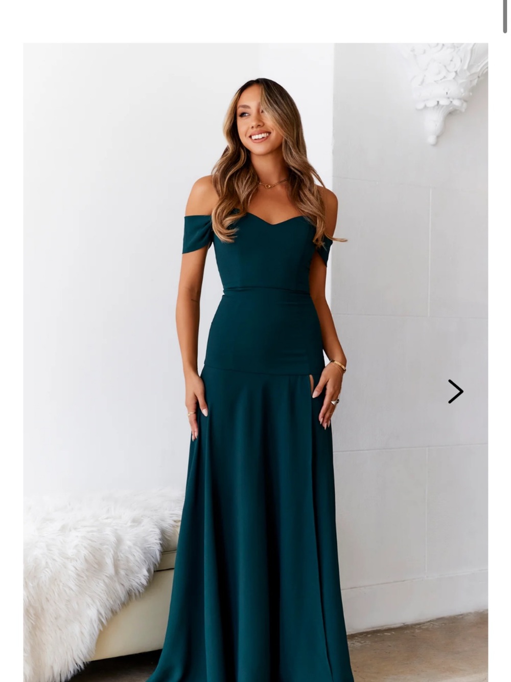 HELLO MOLLY - DEAR EMILIA BLUSHING CINDERELLA MAXI DRESS GREEN